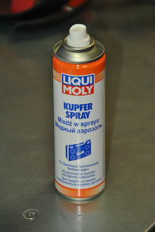 Медный спрей Liqui Moly для обработки против прикипания деталей.